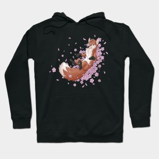 Flowers fox red fox Hoodie